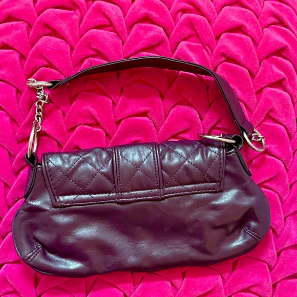 Vintage 2000s y2k plum vegan leather shoulder bag from Nordstrom - Picture 4 of 5
